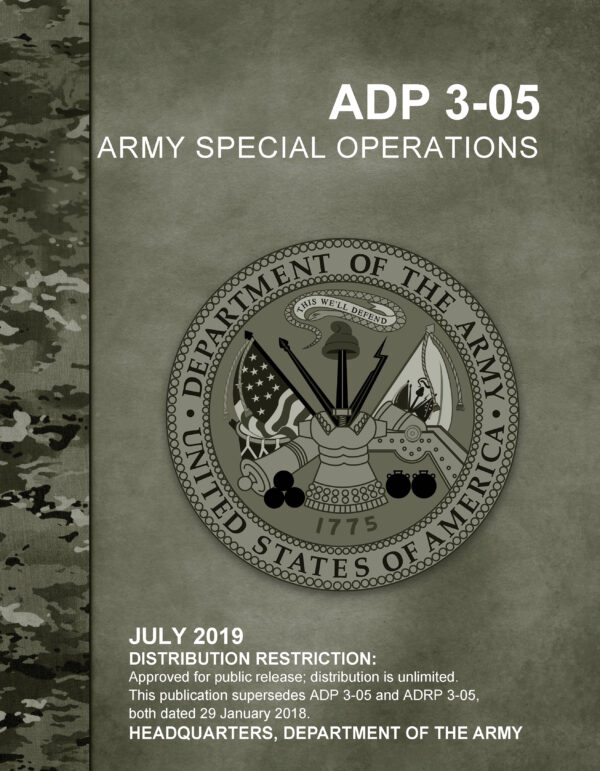 ADP 3-05 Army Special Operations (2019. 7. 31.)