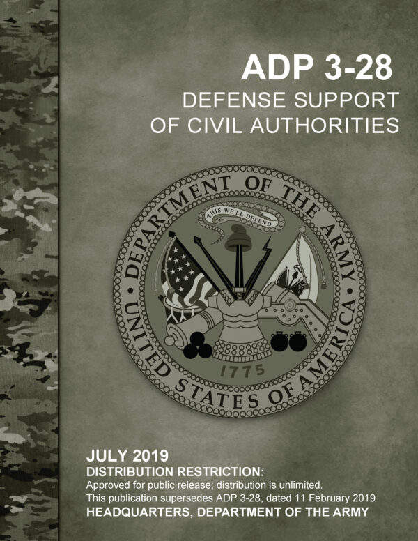 ADP 3-28 Defense Support of Civil Authorities (2019. 7. 31.)