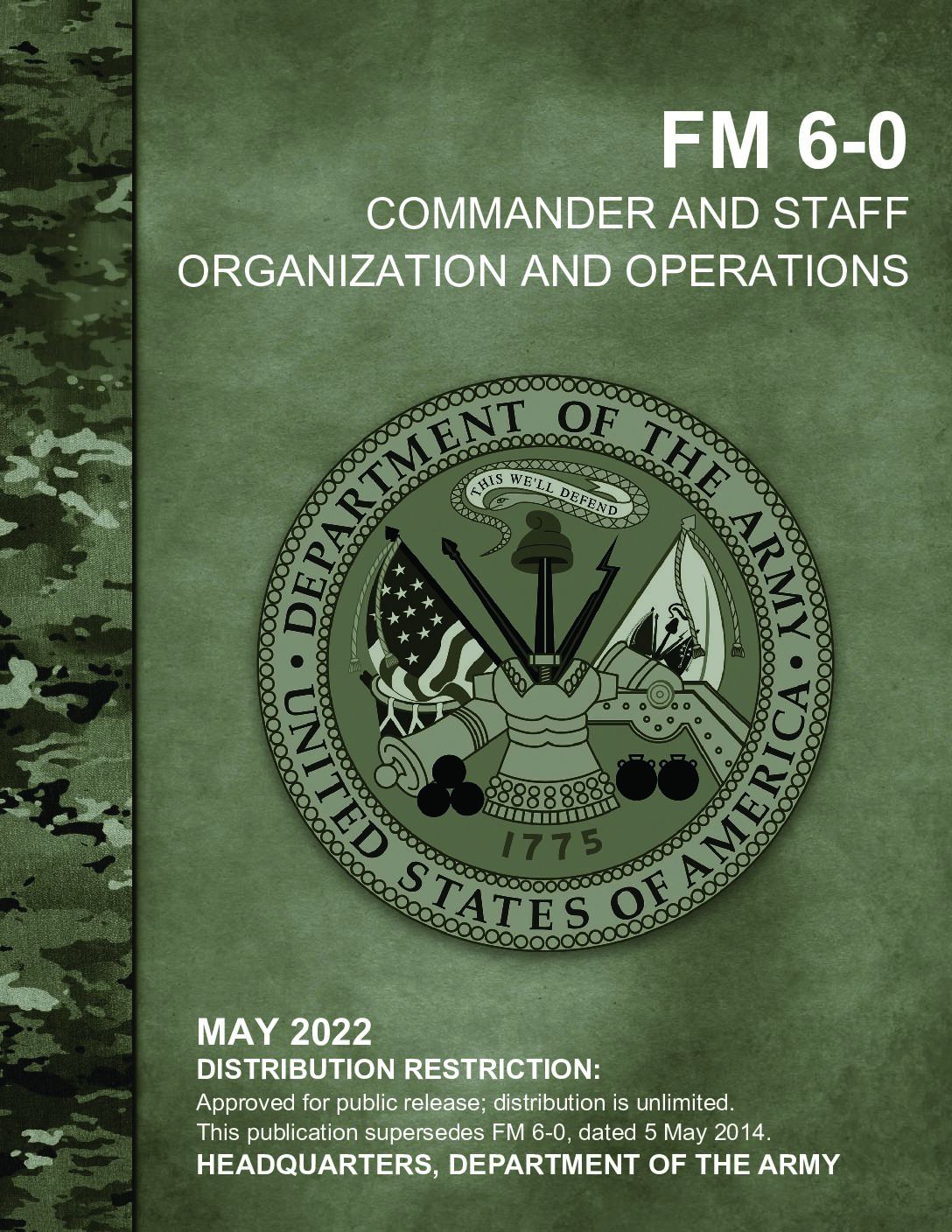 FM 6-0 Commander and Staff Organization and Operations (2022. 5. 16.)